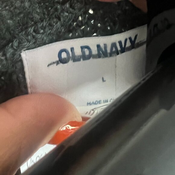 Old Navy NWOT Olive green popcorn sweater size L - Picture 3 of 4